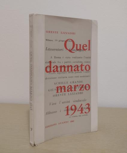 Quel dannato marzo 1943 - Oreste Lizzadri - copertina