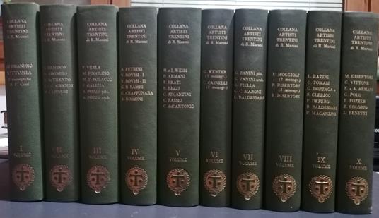 Collana artisti trentini e di artisti che operarono nel Trentino: 10 volumi - Riccardo Maroni - copertina