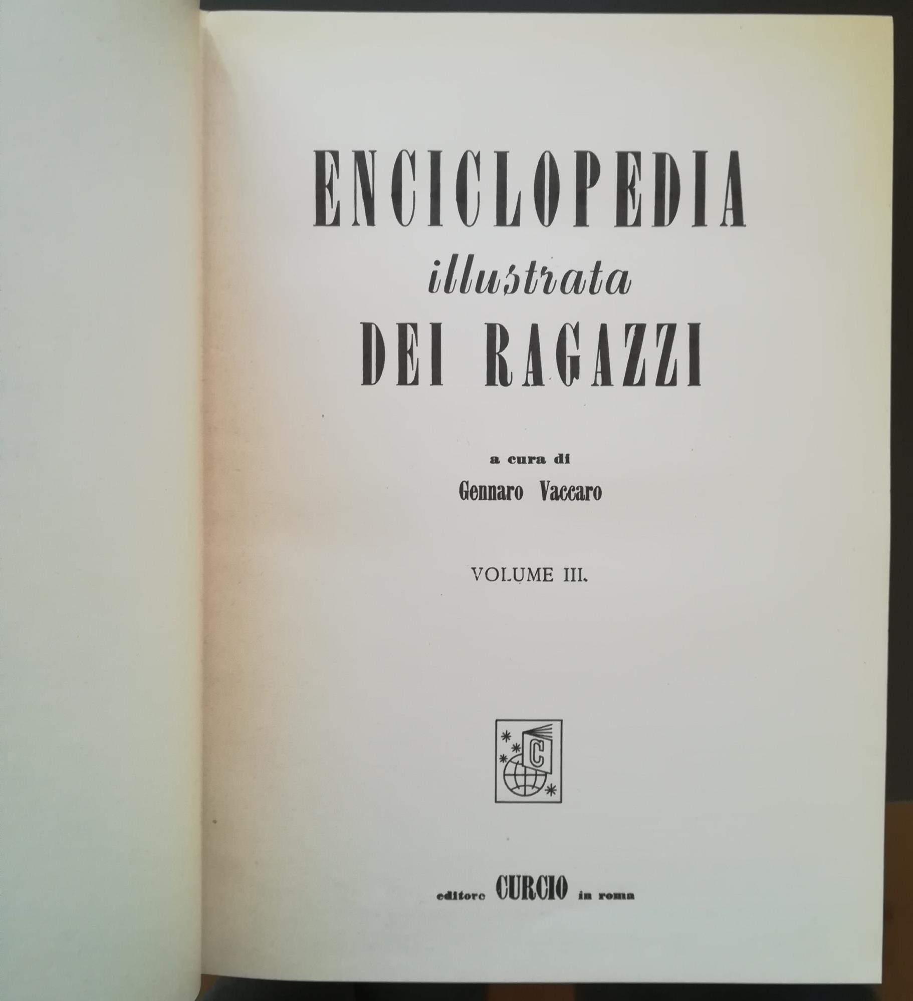 Enciclopedia illustrata dei ragazzi OPERA COMPLETA DI 3 VOLUMI