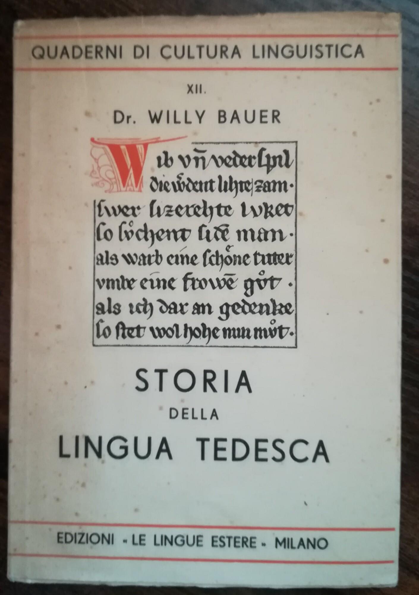 Storia della lingua tedesca