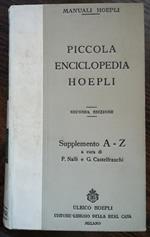Piccola enciclopedia Hoepli. Vol. 4: Supplemento A-Z
