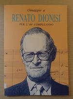 Omaggio a Renato Dionisi per l'80° compleanno