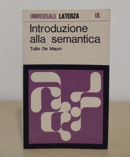Introduzione alla semantica - Tullio De Mauro - copertina