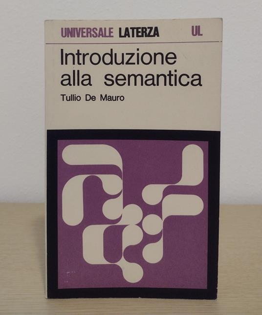 Introduzione alla semantica - Tullio De Mauro - copertina