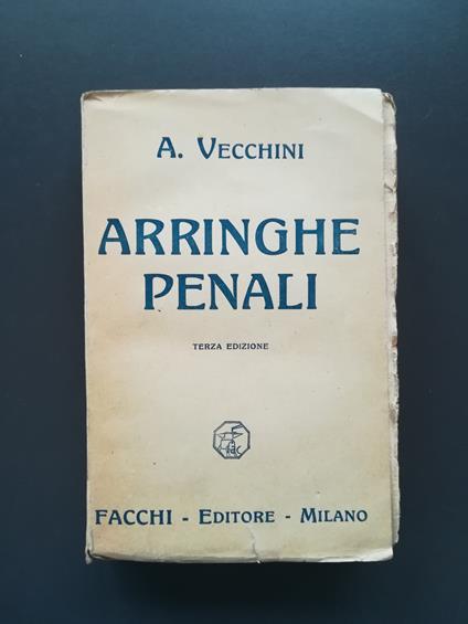 Arringhe penali - Arturo Vecchini - copertina