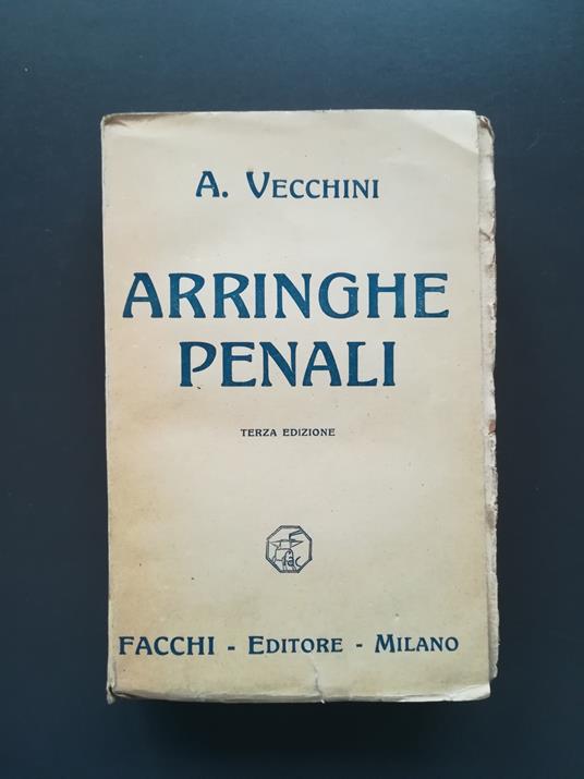 Arringhe penali - Arturo Vecchini - copertina