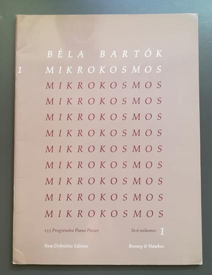 Mikrokosmos: 153 progressive piano pieces, vol. 1 - Béla Bartók - copertina