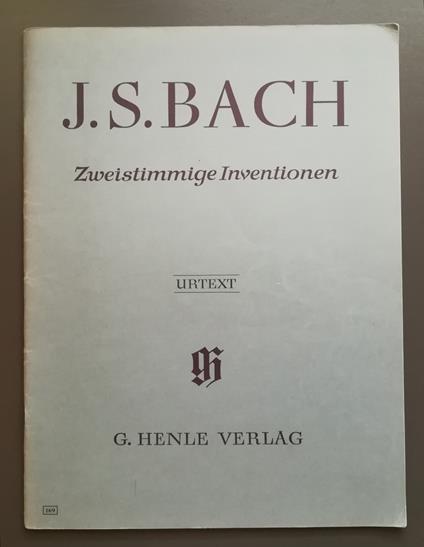 Zweistimmige Inventionen, nach den Quellen herausgegeben von Rudolf Steglich fingersatz von Hans-Martin Theopold - Johann Sebastian Bach - copertina