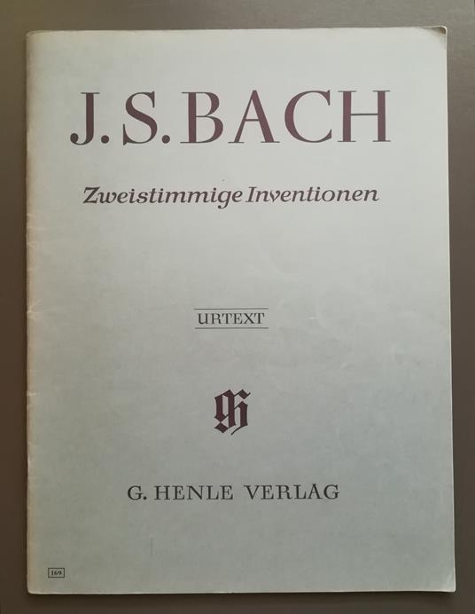 Zweistimmige Inventionen, nach den Quellen herausgegeben von Rudolf Steglich fingersatz von Hans-Martin Theopold - Johann Sebastian Bach - copertina