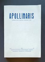 Apollinaris: commentarius instituti utriusque juris. A. LVII, 1984, fasc. 1-2