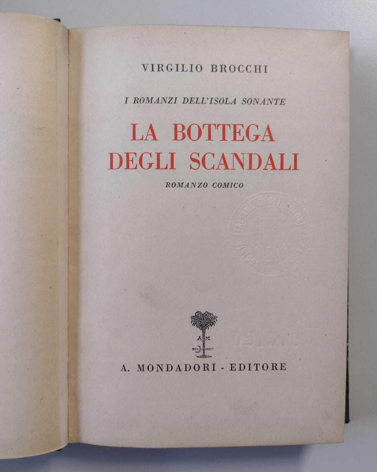 La bottega degli scandali: romanzo comico
