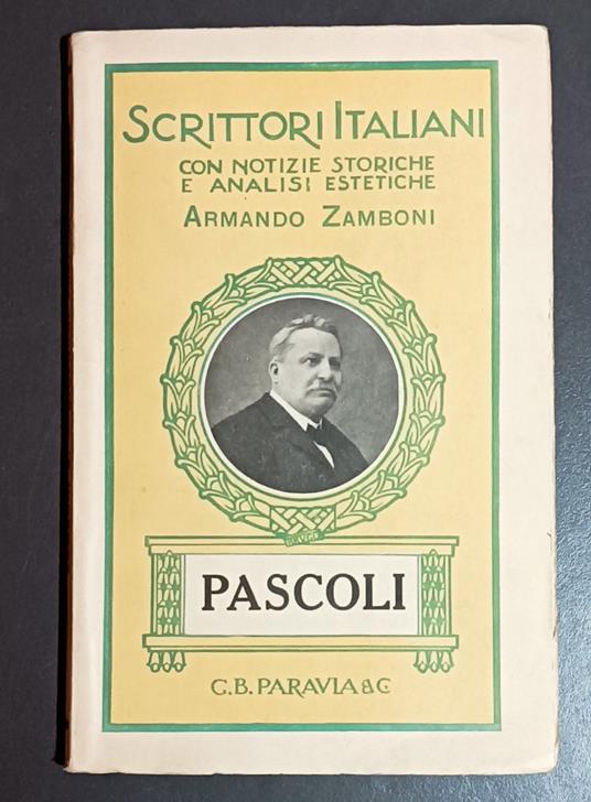 Giovanni Pascoli (1855-1912) - Armando Zamboni - copertina