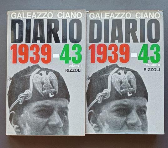 Diario 1939-1943 (2 volumi opera completa) - Galeazzo Ciano - copertina