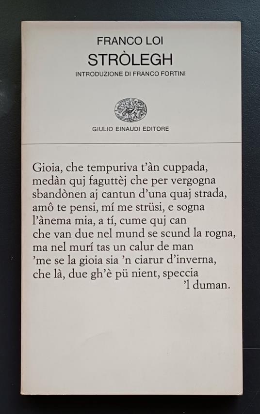 Stròlegh - Franco Loi - copertina