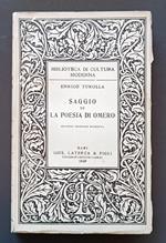 Saggio su la poesia di Omero