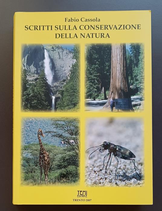 Scritti sulla conservazione della natura - Fabio Cassola - copertina