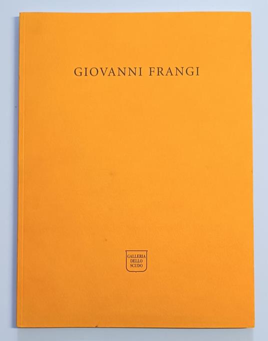 Giovanni Frangi: Viaggio in Italia - Alberto Fiz - copertina
