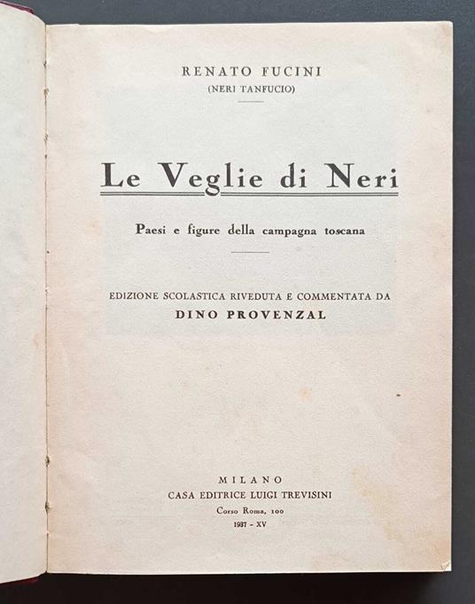 Le veglie di Neri: paesi e figure della campagna toscana - Renato (Neri Tanfucio) Fucini - copertina