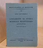 Lineamenti di storia mondiale recentissima (1919-1954)