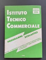 Istituto tecnico commerciale: Programmi scolastici