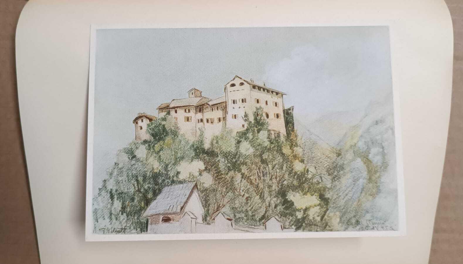 Castelli trentini: edizione numerata di 250 esemplari. UNICO ESEMPLARE CON 12 CARTOLINE