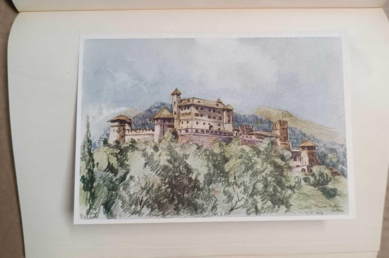 Castelli trentini: edizione numerata di 250 esemplari. UNICO ESEMPLARE CON 12 CARTOLINE