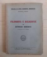 Filosofia e religione in Antonio Rosmini