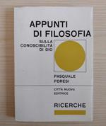 Appunti di filosofia sulla conoscibilità di Dio