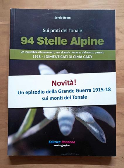 Sui prati del Tonale 94 stelle alpine: un incredibile ritrovamento, una vicenda riemersa dal passato: 1918 i dimenticati di cima Cady - copertina