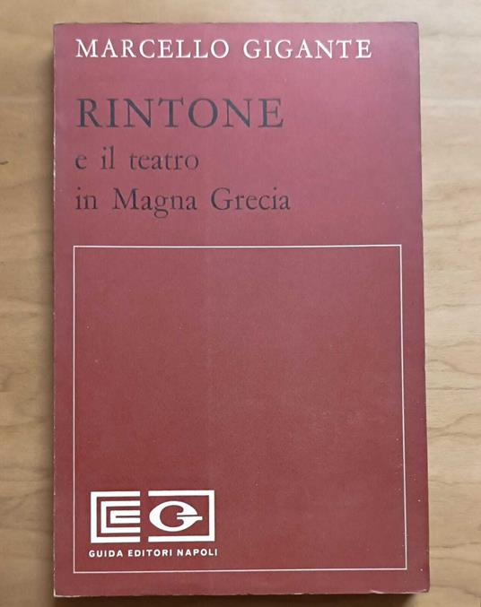 Rintone e il teatro in Magna Grecia - Marcello Gigante - copertina