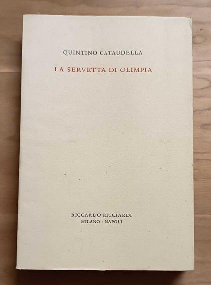 La servetta di Olimpia - Quintino Cataudella - copertina
