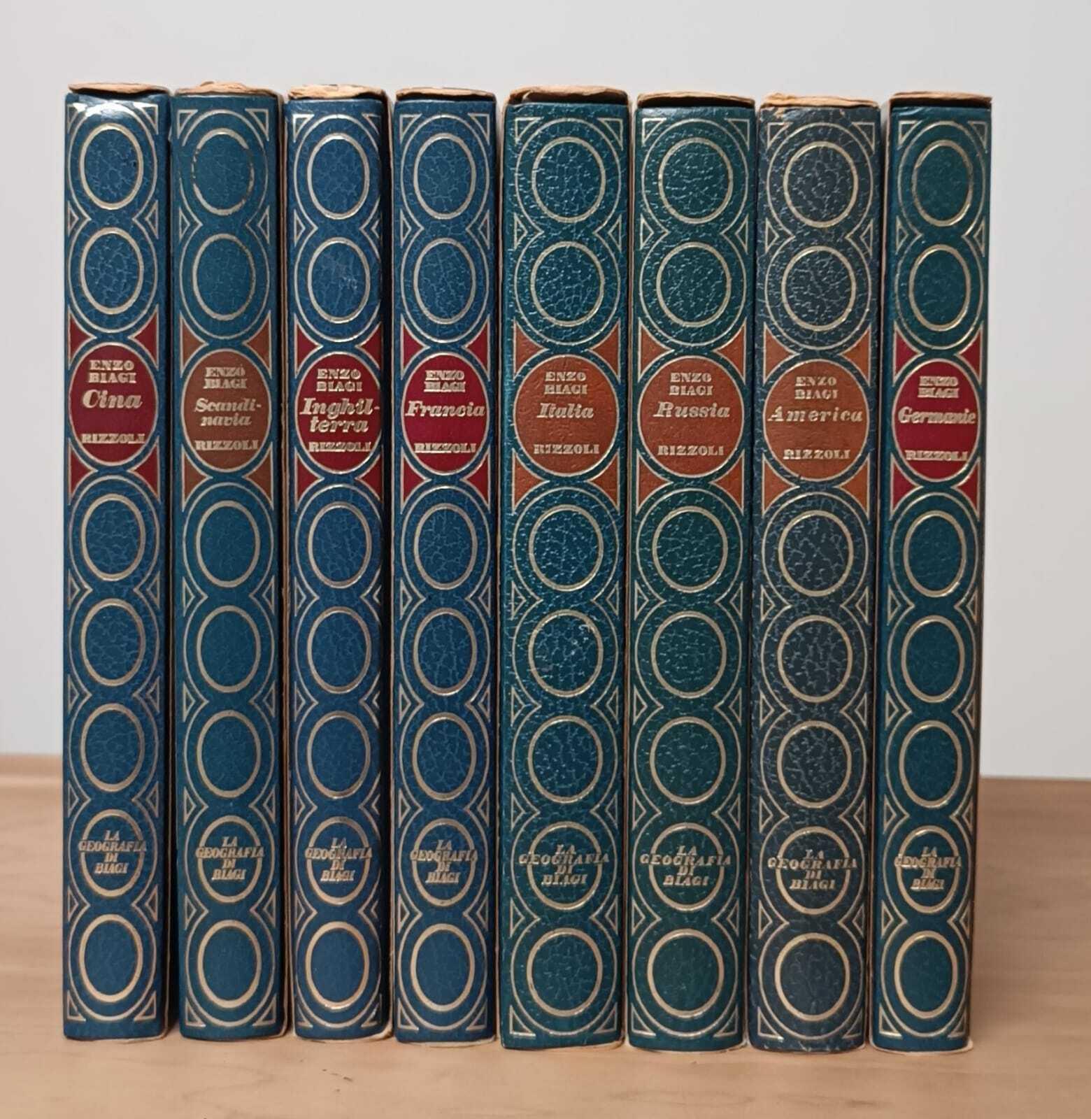 La geografia di Biagi: OPERA COMPLETA IN 8 VOLUMI: America, Russia, Italia, Germanie, Scandinavia, Francia, Cina, Inghilterra