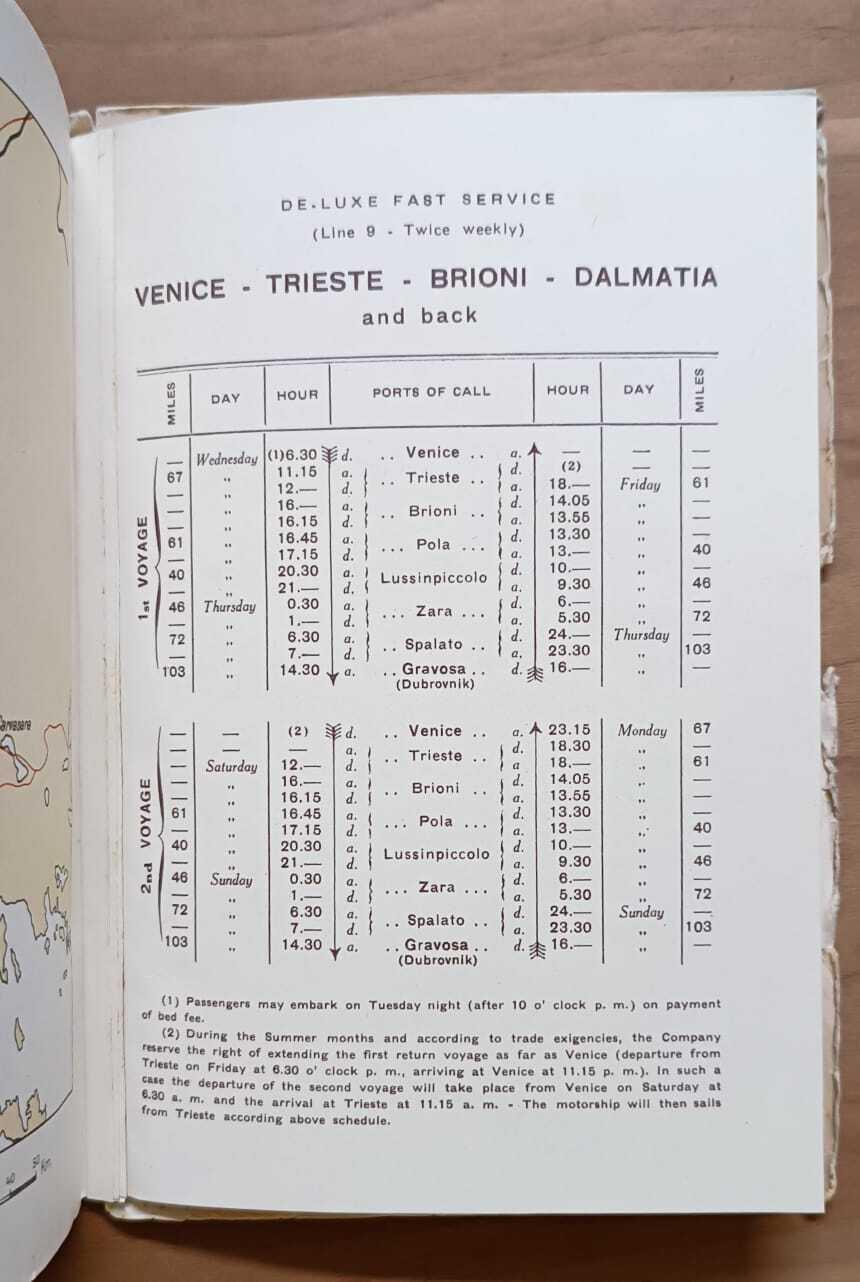 The eastern coast of the Adriatic (from Venice to Santa Maura)