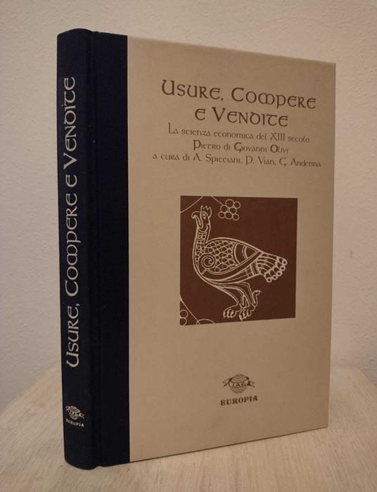 Usure, compere e vendite: La scienza economica del XIII secolo - copertina