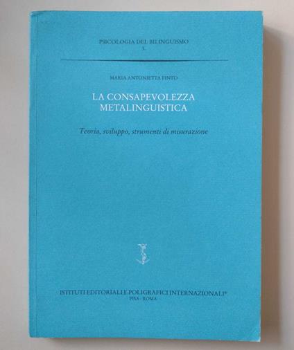 La consapevolezza metalinguistica: Teoria, sviluppo, strumenti di misurazione - copertina