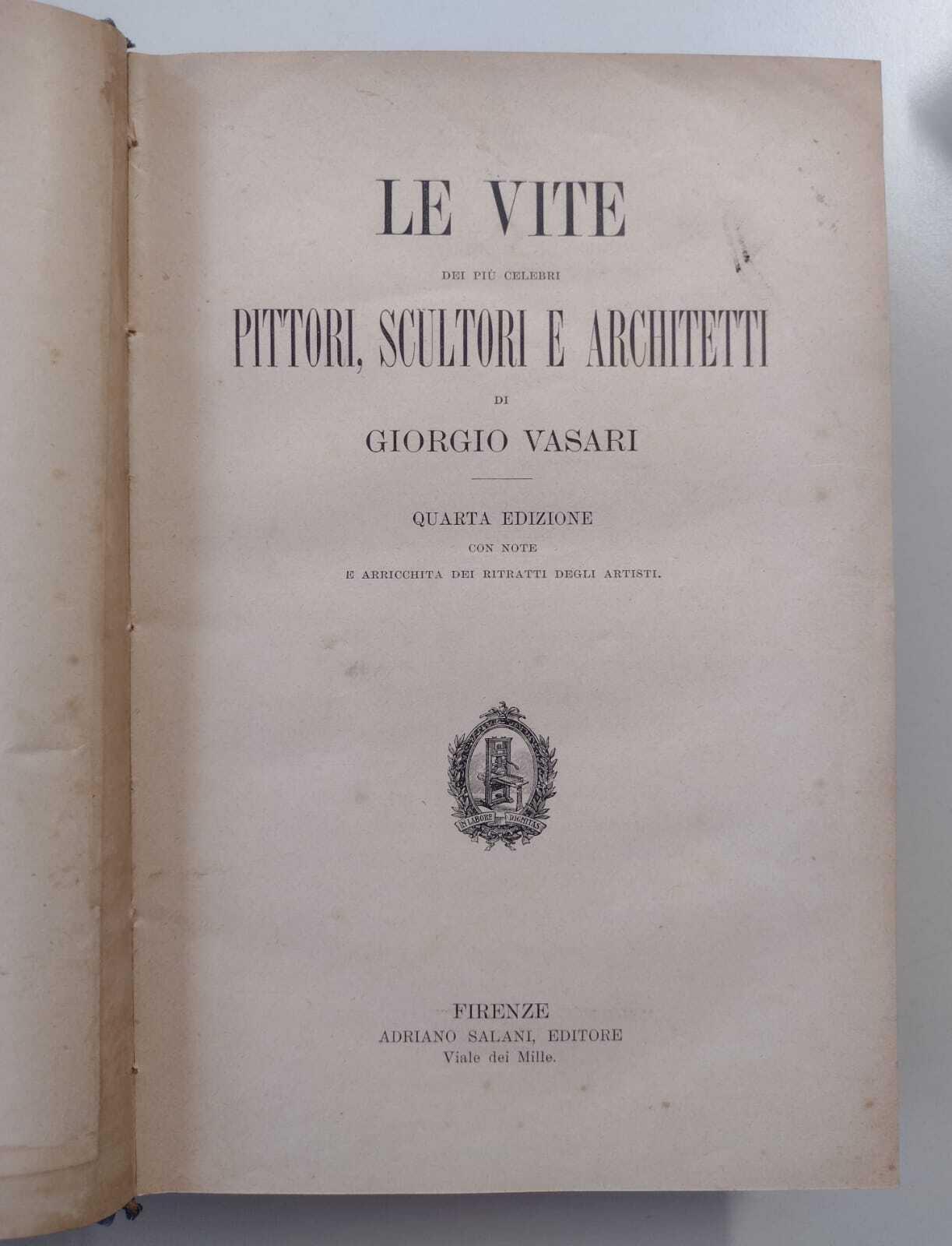 Le vite dei più celebri pittori, scultori e architetti