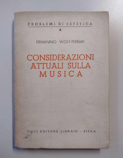 Considerazioni attuali sulla musica - copertina