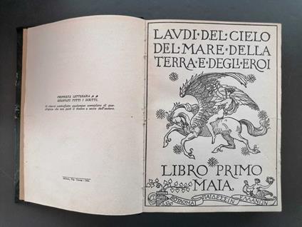 Laudi del cielo, del mare, della terra e degli eroi. Libro Primo: Maia - Gabriele D'Annunzio - copertina