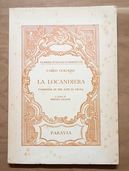 La locandiera: Commedia di tre atti in prosa - Carlo Goldoni - copertina