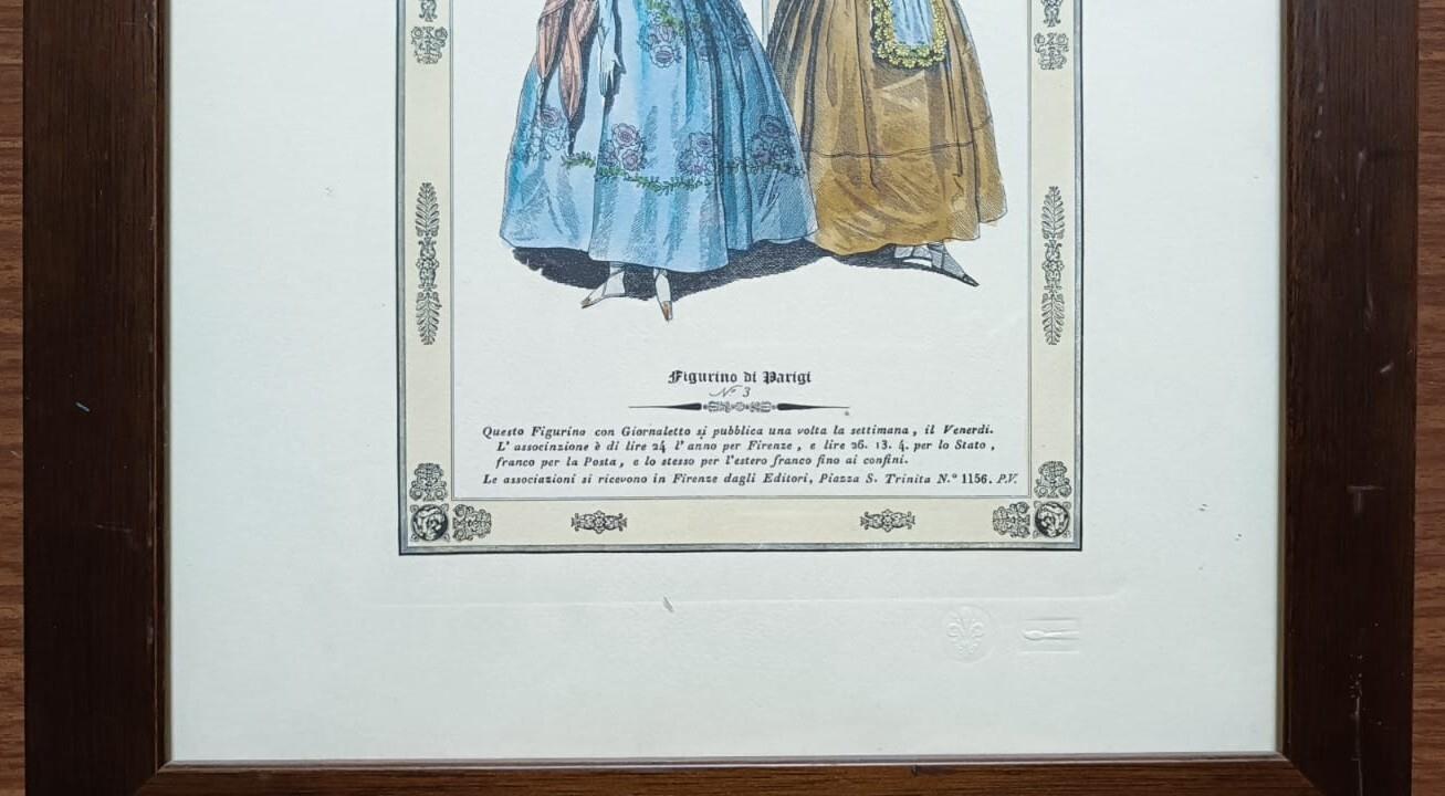 La Moda, figurino di Parigi n. 3 (Stampa a tema moda)
