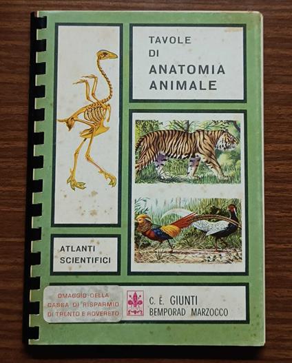 Tavole di anatomia animale - copertina
