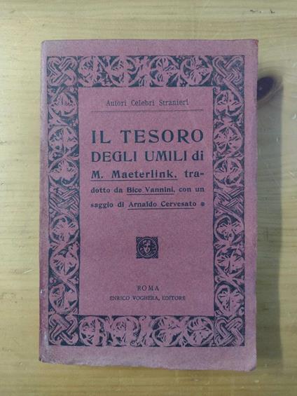 Il Tesoro degli umili - copertina