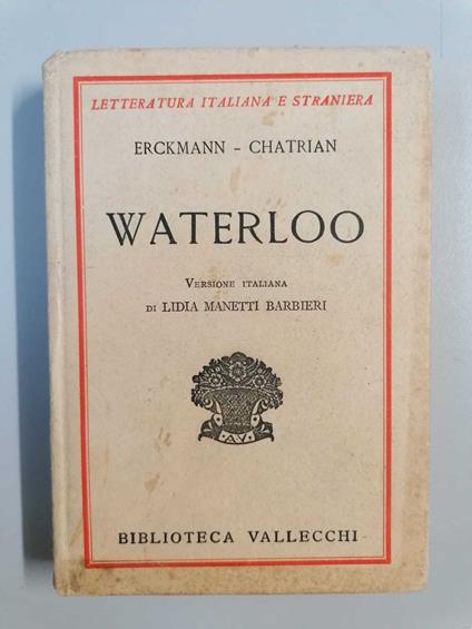 Waterloo - Émile Erckmann - copertina