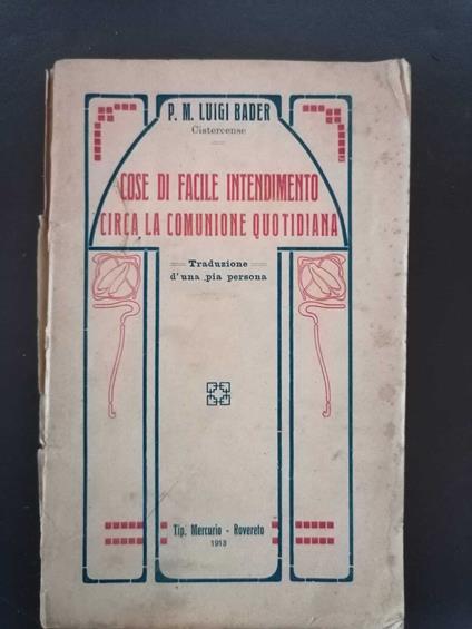 Cose di facile intendimento circa la Comunione quotidiana - copertina