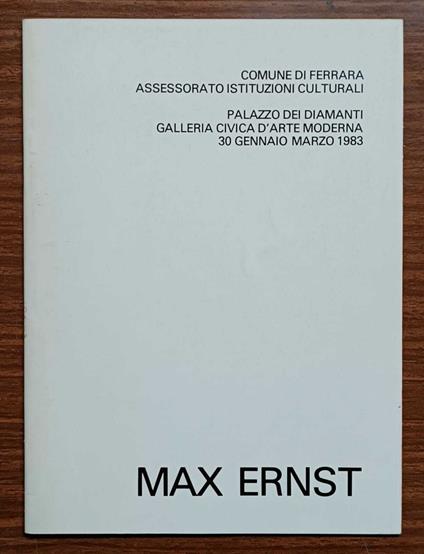 Max Ernst - Werner Spies - copertina