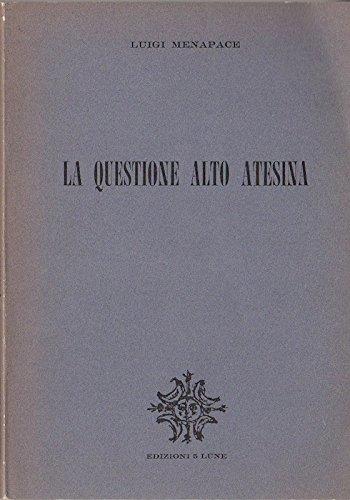 La questione alto atesina