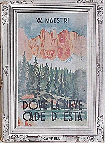 Dove la neve cade d'està - copertina