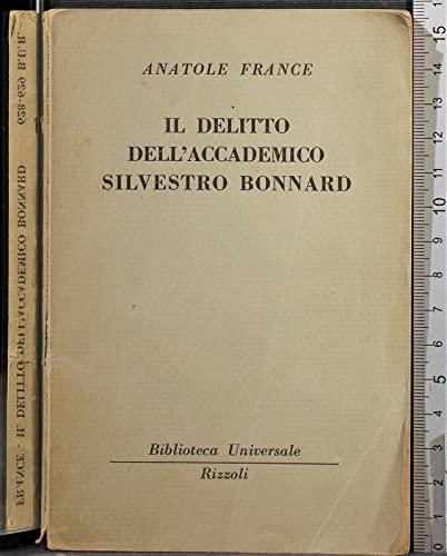 Il Delitto Dell'Accademico Silvestro Bonnard - Anatole France - copertina