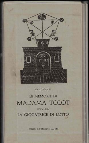 Le memorie di Madame Tolot ovvero la giocatrice di lotto - Pietro Chiari - copertina