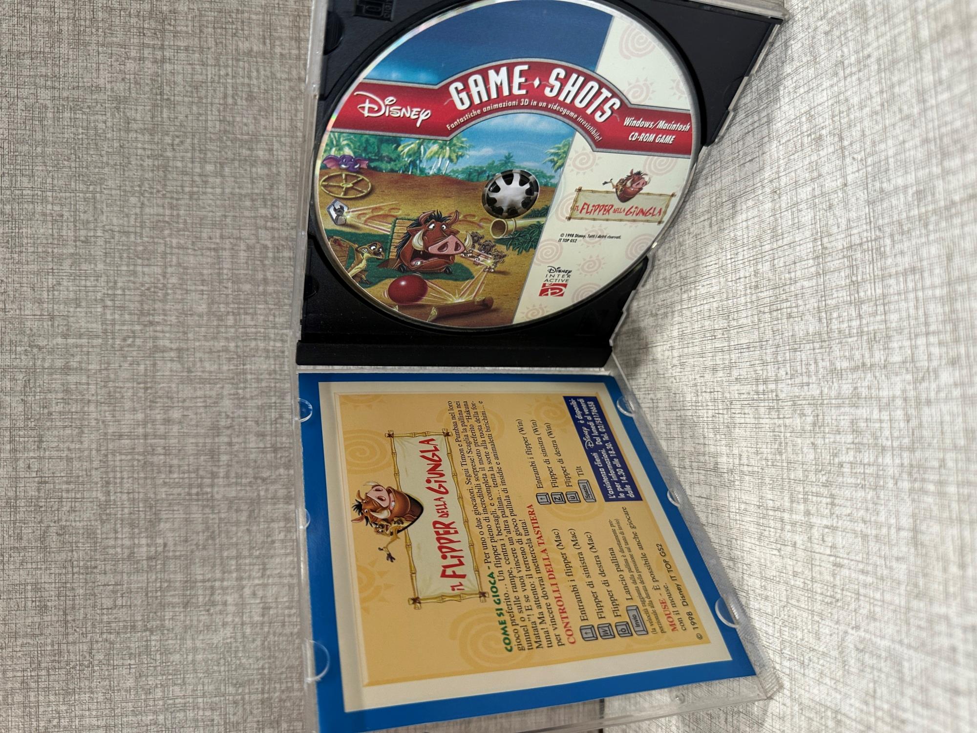 Videogioco PC IL FLIPPER DELLA GIUNGLA Timon E Pumba Game Shots Disney Interactive